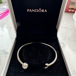 Pandora moon and stars open bangle- NEVER WORN